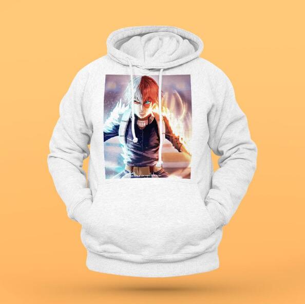 Mha Hoodie "Todoroki" Hoodie Mha Merch