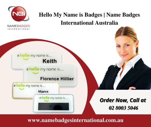 Hello My Name is Badges | Name Badges Internationa Picture Box
