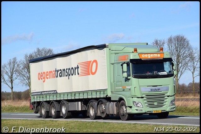 14-BHN-6 DAF 106 Oegema-BorderMaker Rijdende auto's 2022