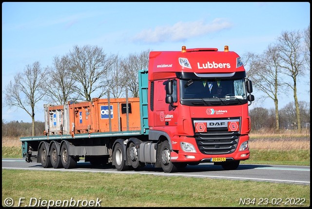 35-BRZ-5 DAF 106 Lubbers-BorderMaker Rijdende auto's 2022