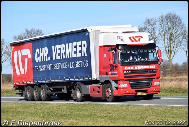 60-BKH-1 DAF CF Chr Vermeer-BorderMaker Rijdende auto's 2022