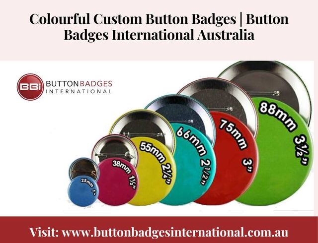 Colourful Custom Button Badges | Button Badges Int Picture Box