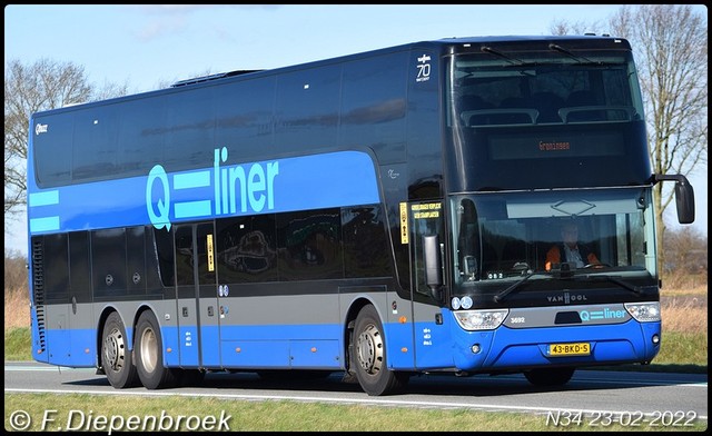 43-BKD-5 Van Hool Qliner-BorderMaker Rijdende auto's 2022