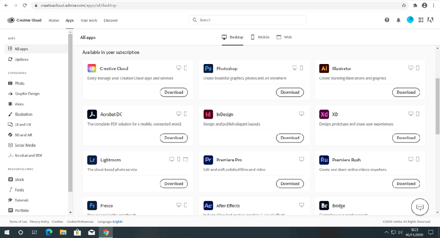 createive cloud SoftwareBase864