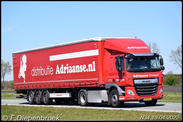 44-BRD-1 DAF CF Adriaanse-BorderMaker Rijdende auto's 2022