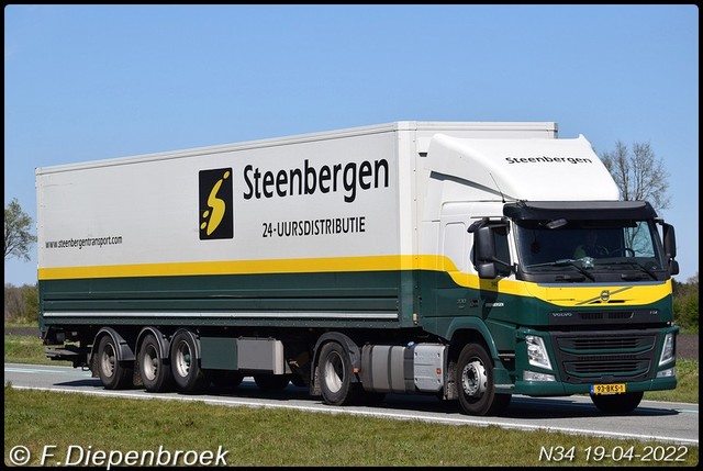 93-BKS-1 Volvo FM STeenbergen-BorderMaker Rijdende auto's 2022