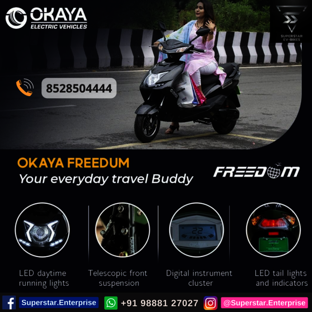 Okaya Battery Scooter in Ludhiana. Okaya Battery Scooter in Ludhiana.