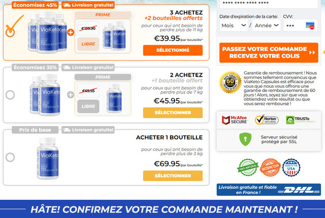 Via Keto Capsules Prix en France- Avis or Acheter Picture Box