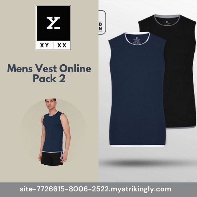 Mens Vest Online Pack 2 Picture Box