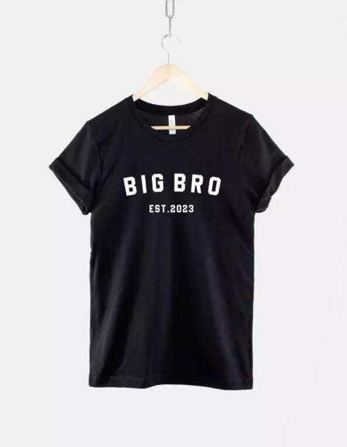 Big Brother T Shirt,Personalised Big Bro Est Shirt Big Brother Shirt