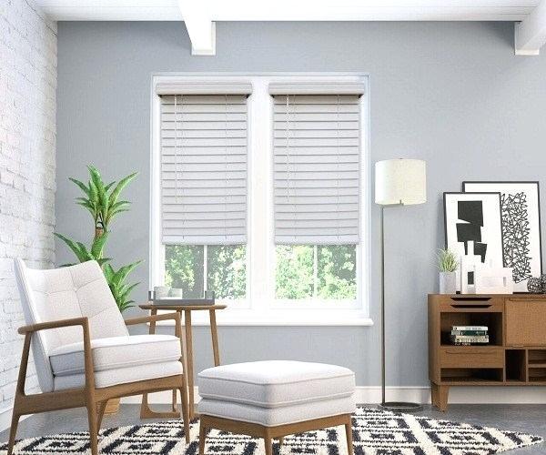 gray-window-blinds-2-inch-cordless-faux-wood-blind Window Replacement San Mateo