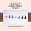 Zodiac Gemstone Ring - Karoline Jewellery