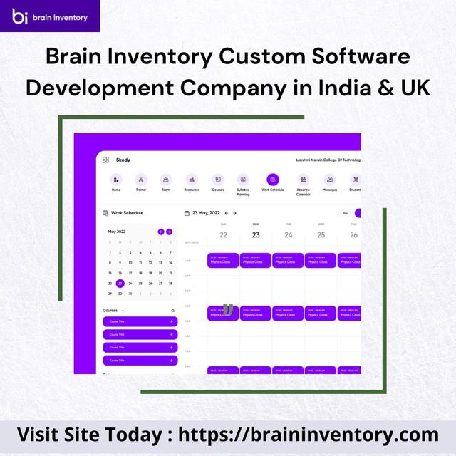 Brain Inventory  Custom Software Development Compa Custom Software Development Company in India & UK