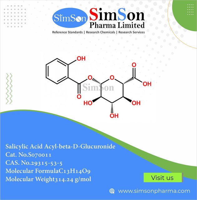 Salicylic Acid Acyl beta D Glucuronide - SimSon Ph Salicylic Acid Acyl beta D Glucuronide - SimSon Pharma Limited