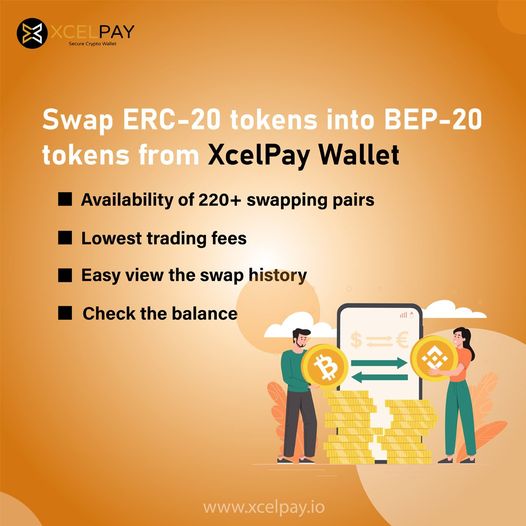 Swap Cryptocurrencies On XcelPay Wallet And Enjoy  Picture Box