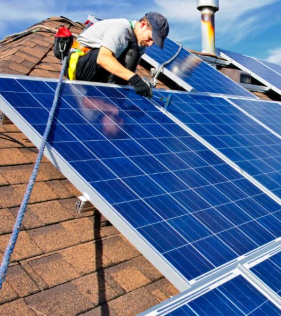 Solar Technicians at Work Picture Box