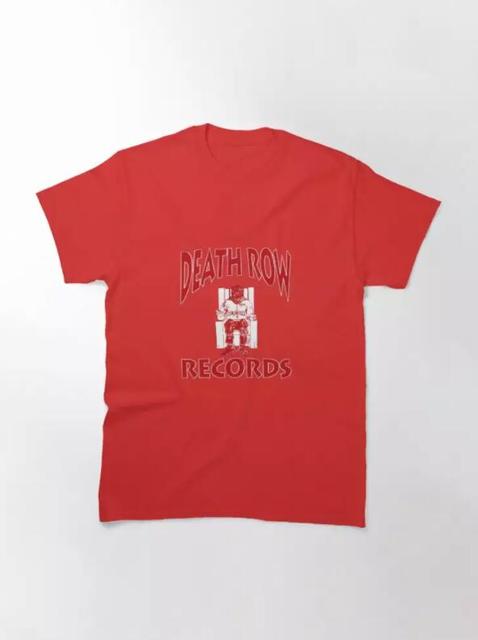 Death Row Records Shirt Red, Red Logo Classic T-Sh Death Row Records Shirt
