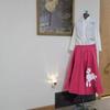 Vintage 1950s Pink Poodle S... - Poodle Skirt