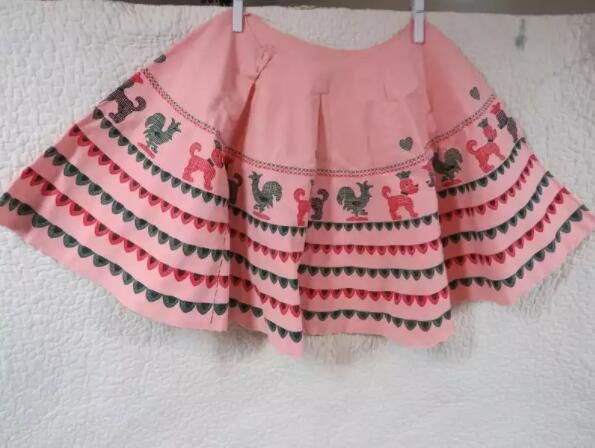 Pink Poodle Skirt, Small Vintage Poodle Skirts Poodle Skirt