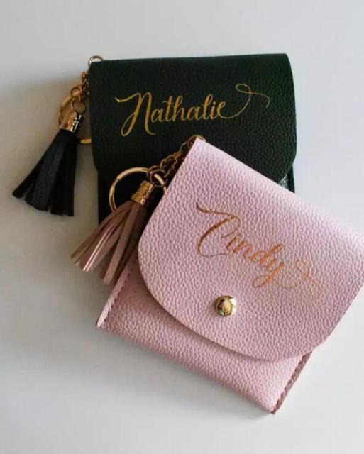 Personalized Keychain Wallet For Women, Customized Keychain Wallet