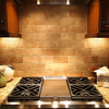 Natural stone backsplash