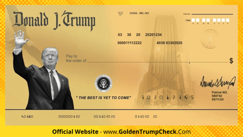 sdfsd Golden Trump Check Reviews 2022: Donald J. Trump Golden Check