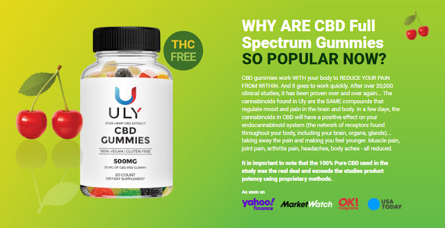 Uly CBD Gummies Reviews : Price For Sale & Website Picture Box