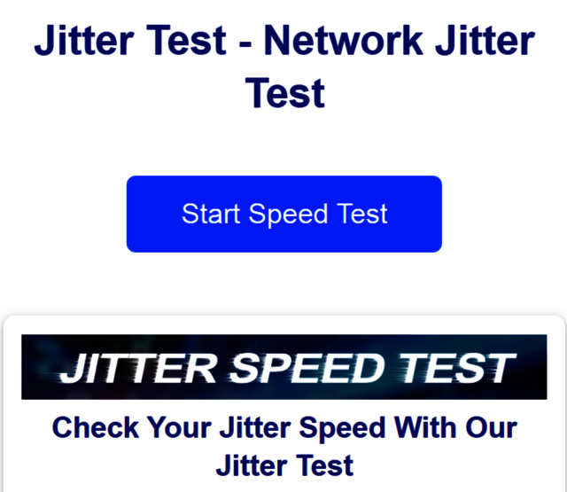 Network jitter speed test Picture Box