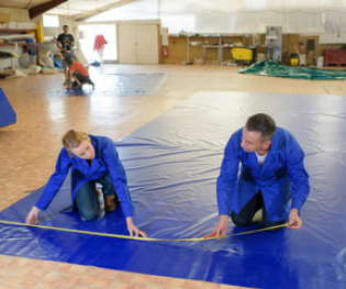 Hire tarp for protection under the Australian Sun  Tarp Hire Australia