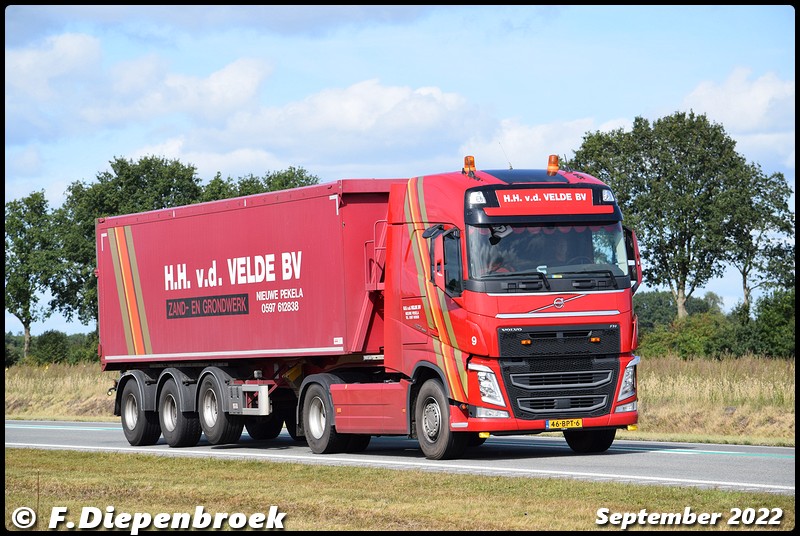 46-BPT-6 Volvo FH4 HH v,d Velde-BorderMaker - Rijdende auto's 2022