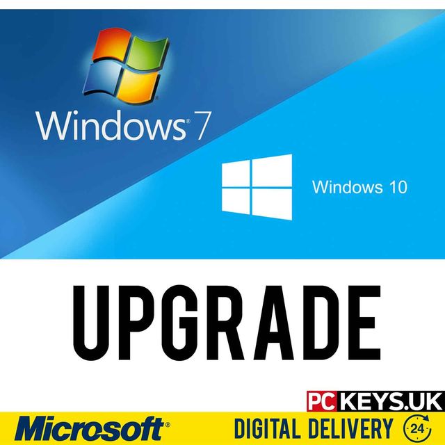 Microsoft Windows 7 to Windows 10 Home Upgrade Picture Box