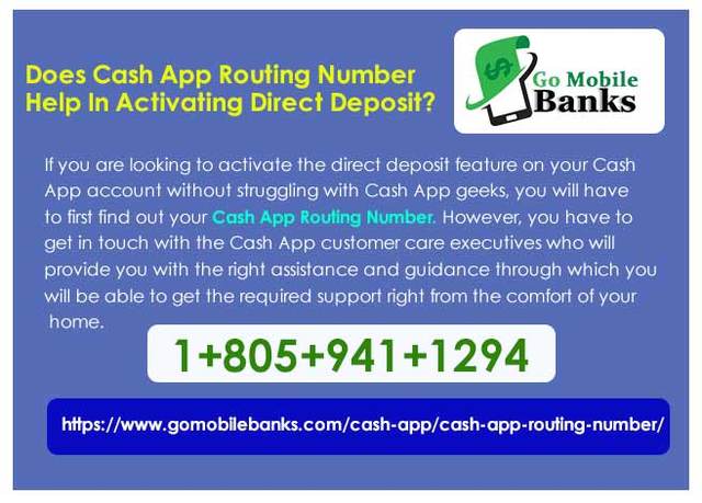 Cash App Routing Number Picture Box