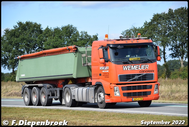 BV-LF-78 Volvo FH3 Wemeijer-BorderMaker - Rijdende auto's 2022