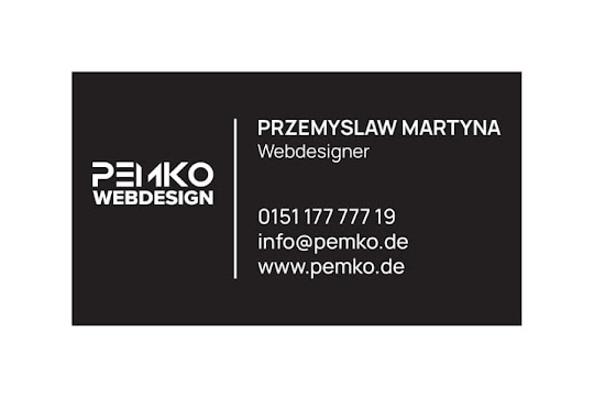 Visitenkarte Frontseite-1 Pemko Webdesign