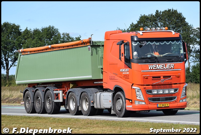 17-BKK-9 Volvo FH4 Wemeijer-BorderMaker - Rijdende auto's 2022