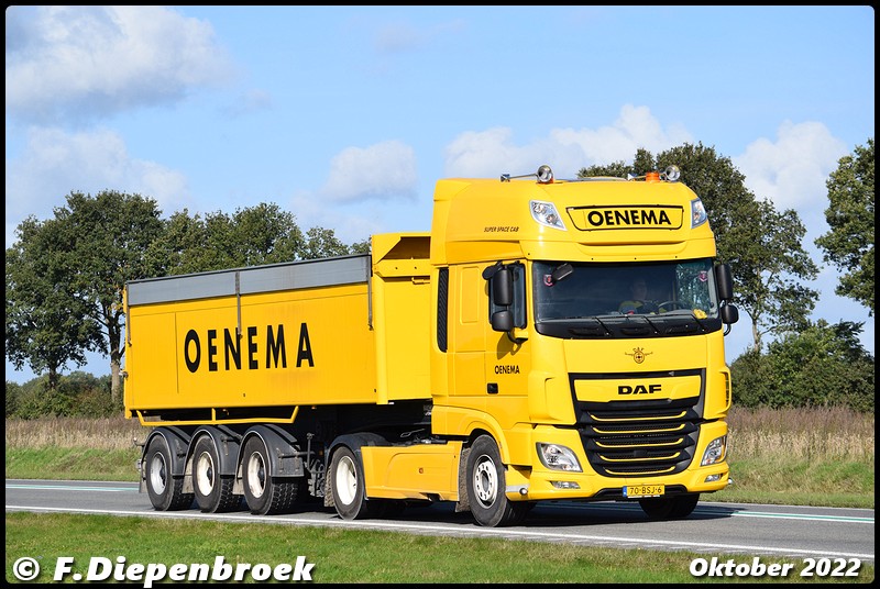 70-BSJ-6 DAF 106  Oenema-BorderMaker - Rijdende auto's 2022