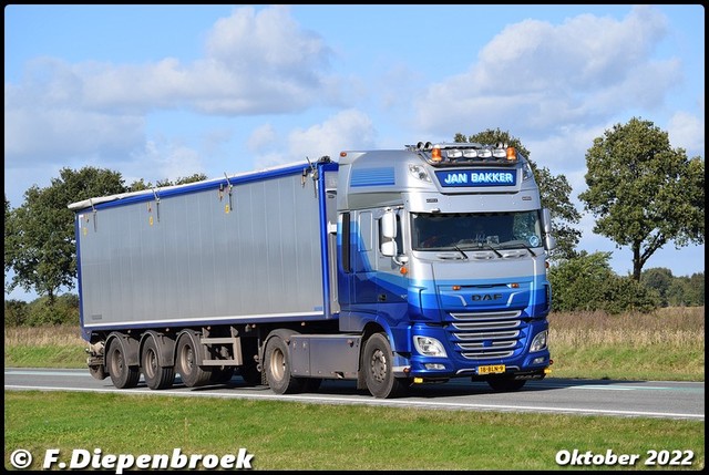 18-BLN-9 DAF 106 Jan Bakker-BorderMaker Rijdende auto's 2022