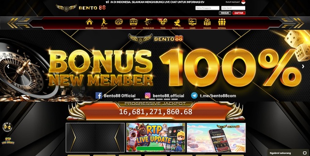 Screenshot 1 Bento88 merupakan Situs Judi Online Terlengkap dan Terpercaya di Indonesia bet kecil bisa maxwin online 24 jam bonus 100%