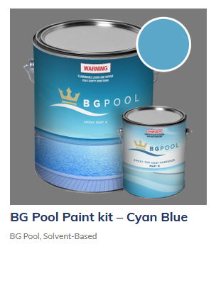 BG Pool Paint Kit Cyan Blue -poolpaintsydney.com Picture Box