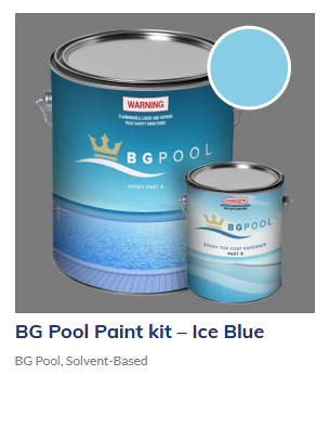 BG Pool Paint Kit ICE Blue - poolpaintsydney.com Picture Box