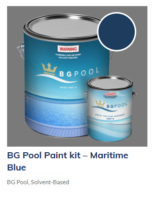 BG Pool Paint Kit Maritime Blue - poolpaintsydney Picture Box