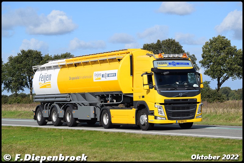 22-BRV-3 Volvo FM Feijen Geurts-BorderMaker - Rijdende auto's 2022