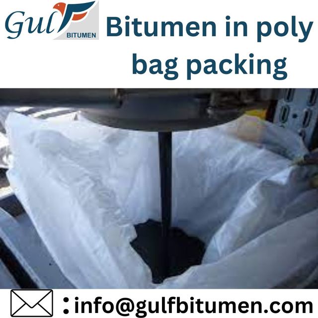 Bitumen in poly bag packing Bitumen in poly bag packing