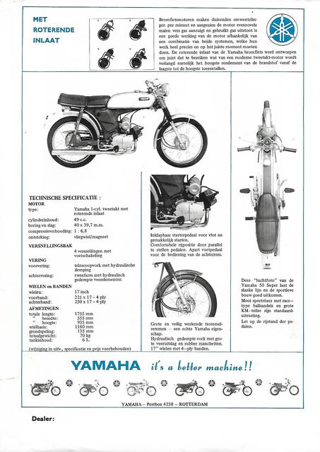 Yamaha FS1 folder 1970-4 Foto's uit de oude doos