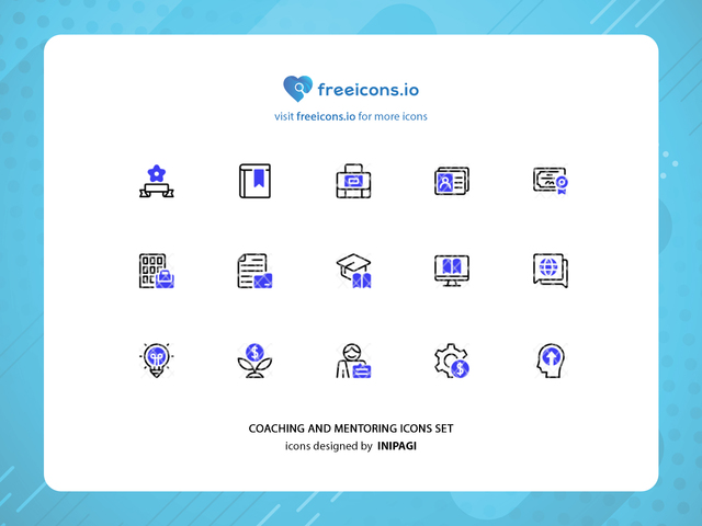 Coaching and mentoring icons Freeicons