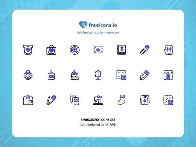 Embroidery Icons Freeicons