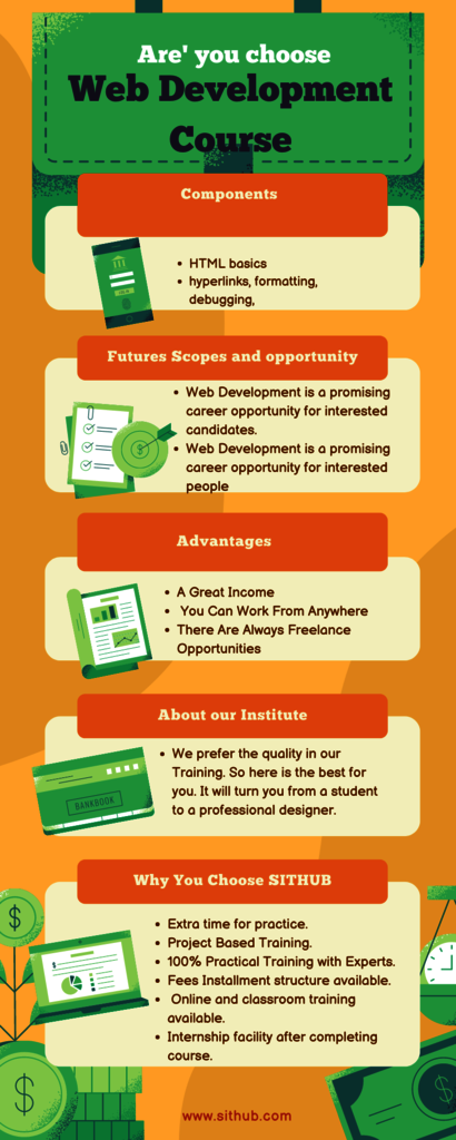 web development course infographic Picture Box