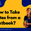 How to Take Notes from a Te... - Picture Box