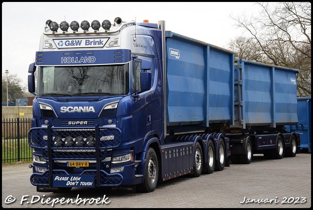64-BRV-8 Scania S770 G & W Brink-BorderMaker 2023