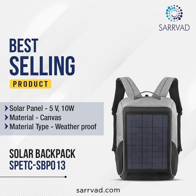 Solar Backpack | SARRVAD SARRVAD